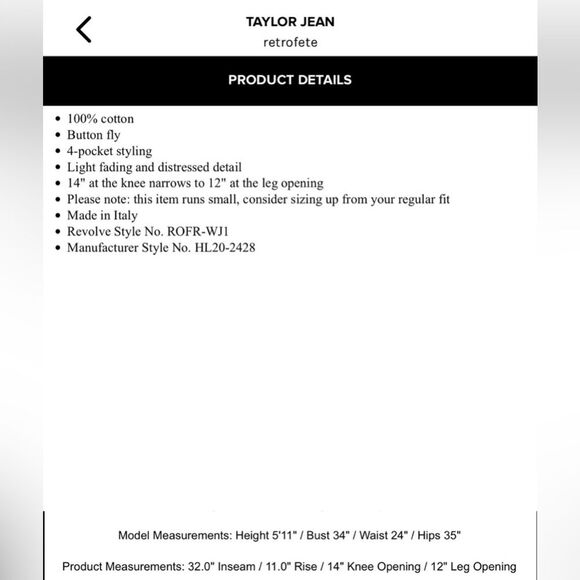 Retrofete Taylor Jeans Revolve in Light Wash Denim - Picture 10 of 10